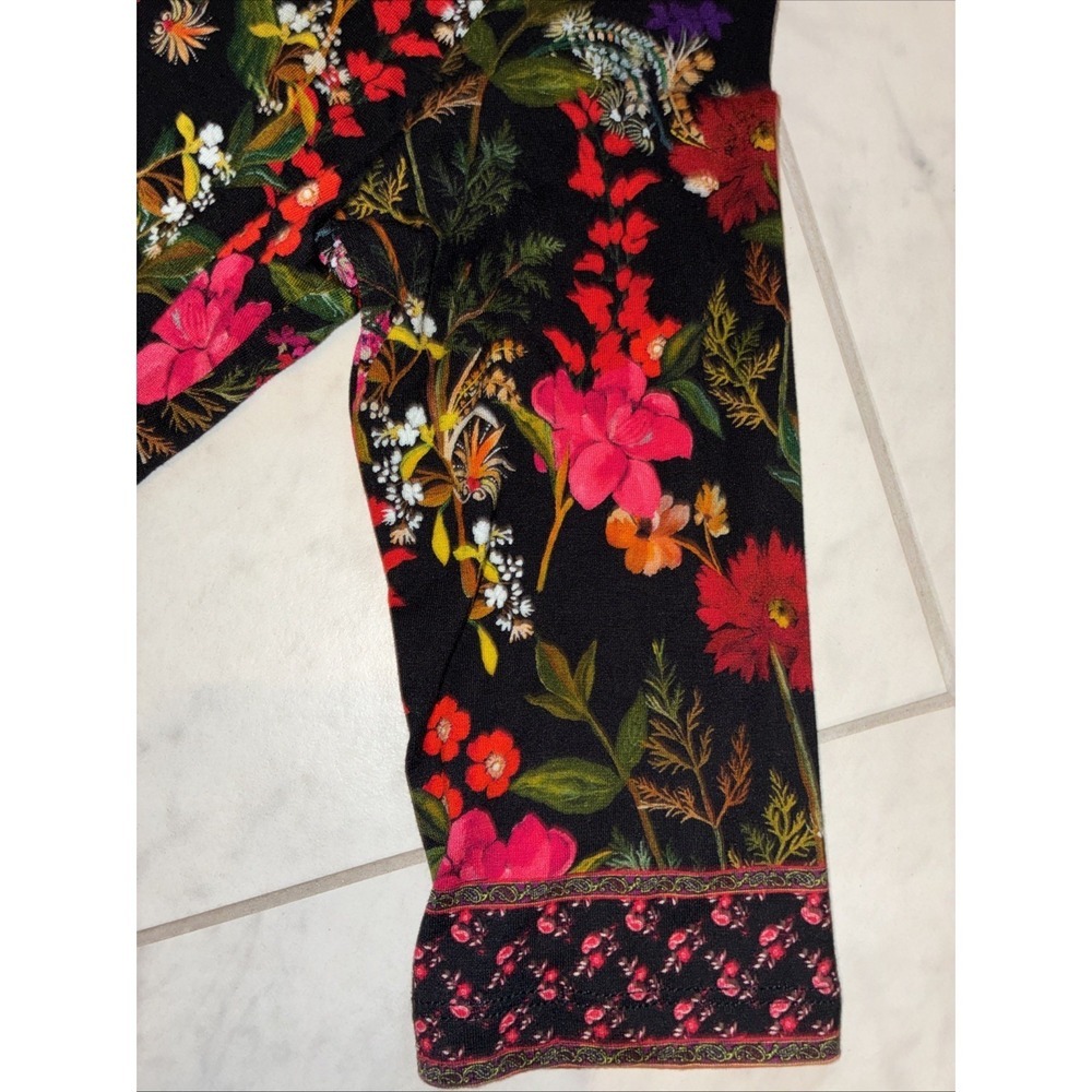 Alice + Olivia Delora Floral Fitted Bodycon Stretch Jersey Midi - Picture 5 of 11